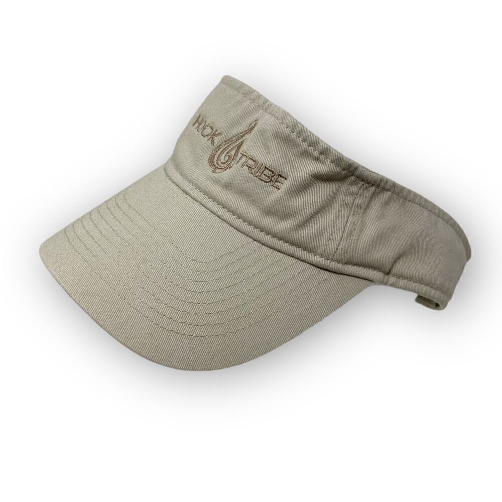 Hook Tribe Ultra Club Classic Cut Tan Visor 100% Cotton Adjustable OSFM